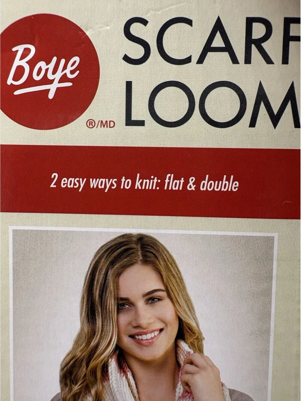 Boye Scarf Loom Knitting Loom Kit 3pc Flat & Double Knit Pattern Included
